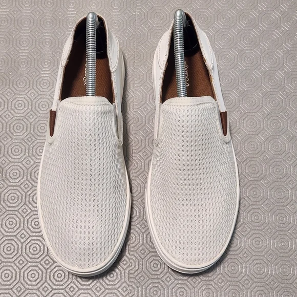 OLUKAI Pehuea Women's Size 9/EU 39 White Mesh Slip-On Drop Heel Comfort Shoes - Picture 5 of 12